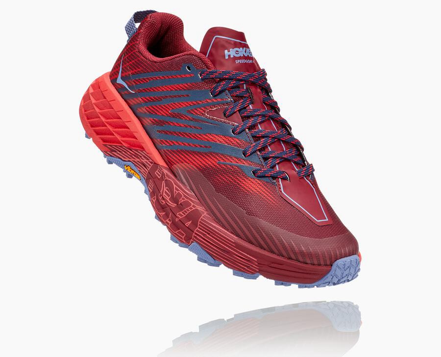 Hoka One One Trailsko Dame - Speedgoat 4 - Rød - 204587QET